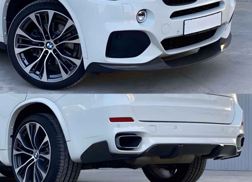 Комплект обвеса губа диффузор M-Perfomance BMW X5 F15 ЧЕРНЫЙ ГЛЯНЕЦ
