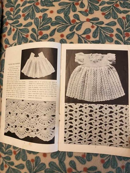 Revista vintage de crochet para bebé