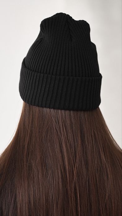 Шапка staff, шапка стаф жіноча, шапка чорна