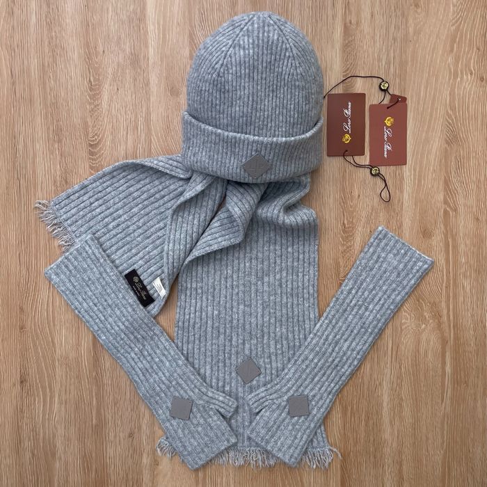 Kit Loro Piana - Cachecol + Gorro & Luvas