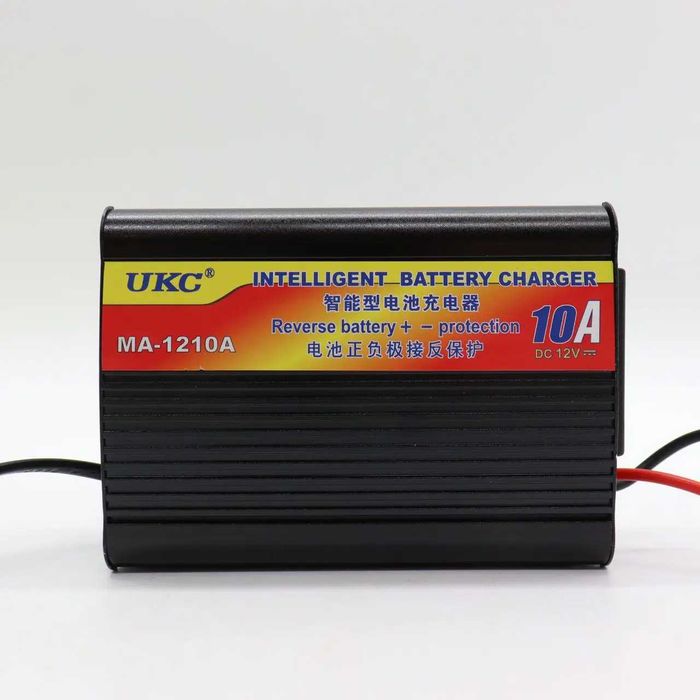 Зарядний пристрій для акумуляторів авто 10A з вбудованим амперметром