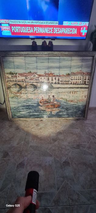 Painel de azulejos pintado à mão