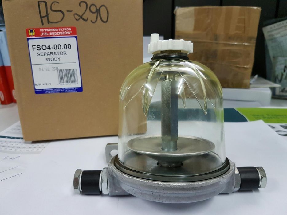 Filtr paliwa separator wody puszka szklany filtr