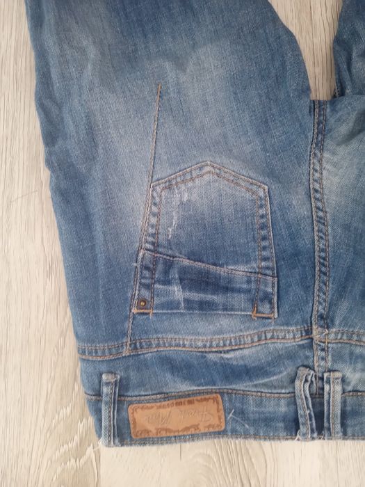 Spodnie jeansowe z prostymi nogawkami, marki Fresh Made, rozmiar S