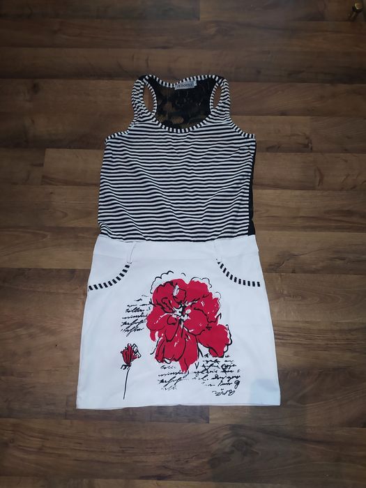 Пакет летних вещей на девушку 152-158. Комбинезон, платье, шорты