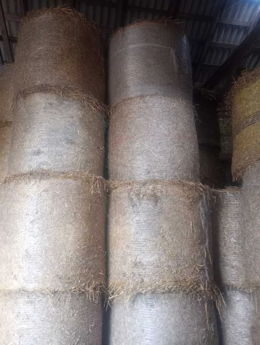 Słoma w belach że stodoly