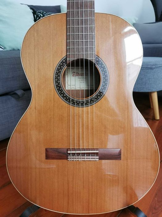 Guitarra Clássica Alhambra 1 C HT Original + Capa Macia + Suporte Madeira