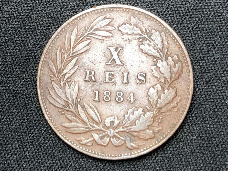 X Reis 1884 D. Luis I Bronze