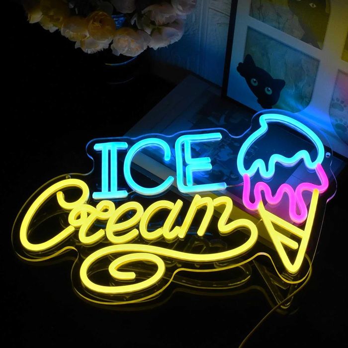 Letreiro Luminoso Decorativo com Iluminação LED Néon em Base de Acrílico - Carregado por USB - Diferentes Frases e Temas