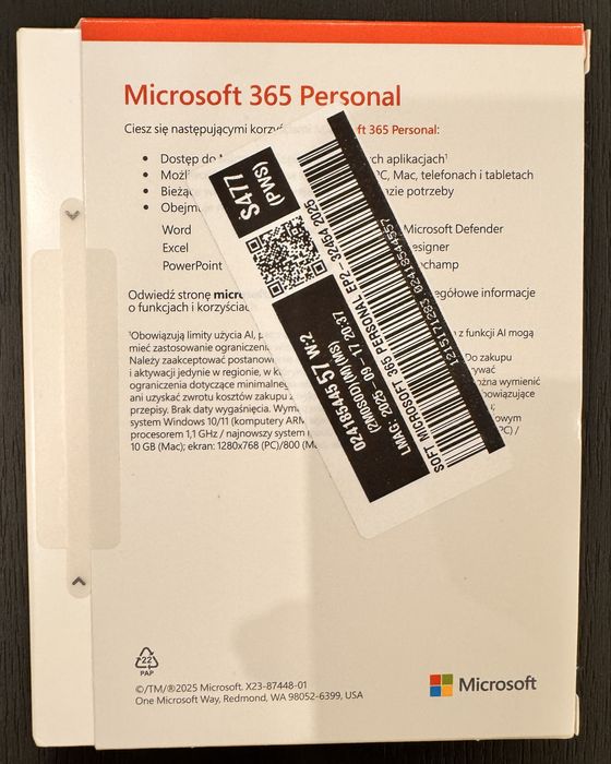 Microsoft 365 Personal 1 rok
