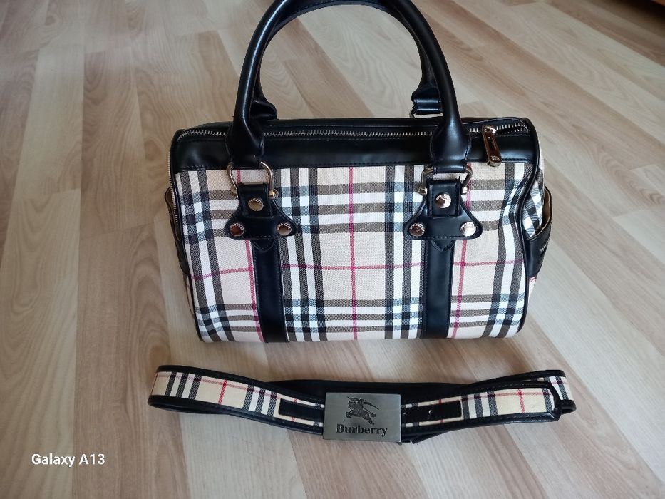 Burberry bowling torebka plus pasek