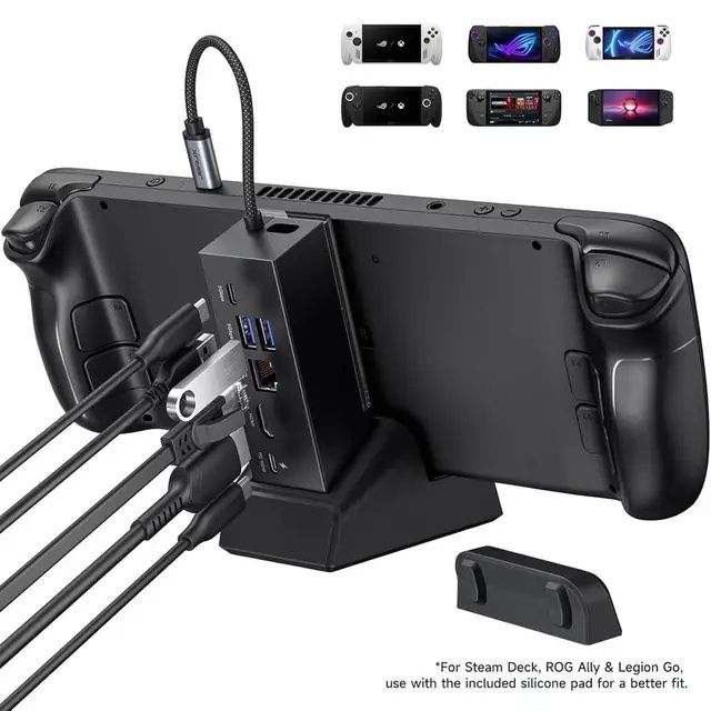 Док-станція JSAUX 6-в-1 для Steam Deck, ROG Ally та Legion Go (HB0609)