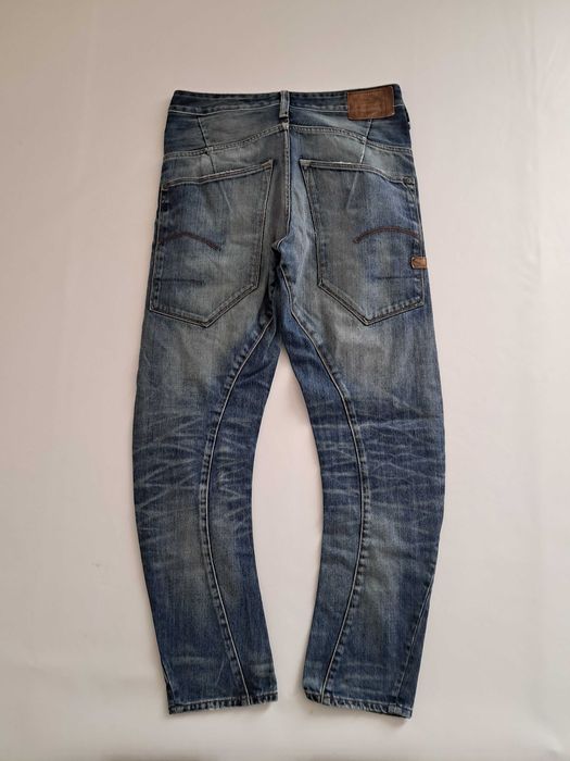 Мужские винтажные зауженные джинсы g-star raw type c 3d loose tapered