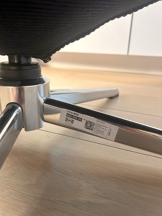 Ikea fotel obrotowy Dyvlinge czarny jak nowy