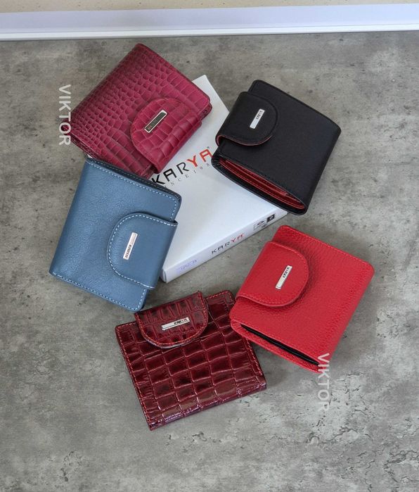 Кожаный женский кошелек KARYA 1052. Турция. Шкіряний гаманець