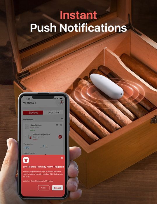 Розумний гігрометр і термометр X-Sense STH51. 3 штуки в комплекті.