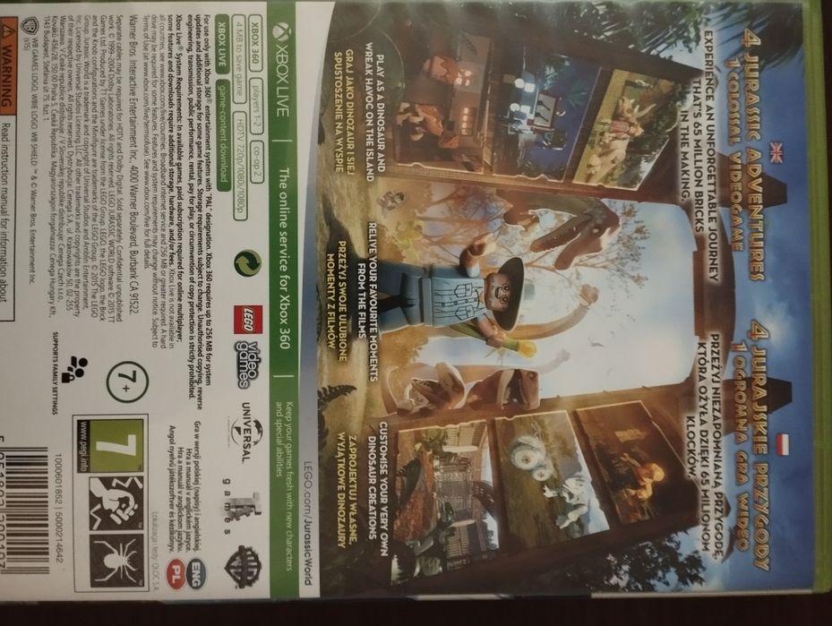 LEGO Jurassic World / LEGO przebudzenie mocy /FIFA 17 xbox360