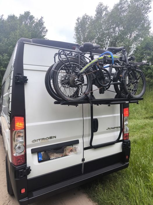 Bagażnik rowerowy Thule do kampera campervana przyczepy kempingowej