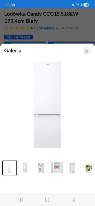 Lodówko-zamrażarka Candy