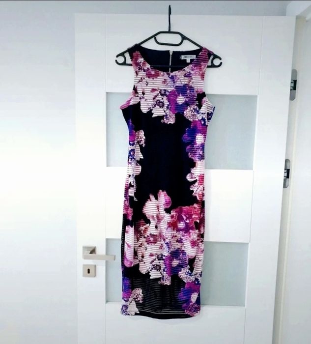 Kwiecista sukienka s sukienka Jennifer Lopez s 36