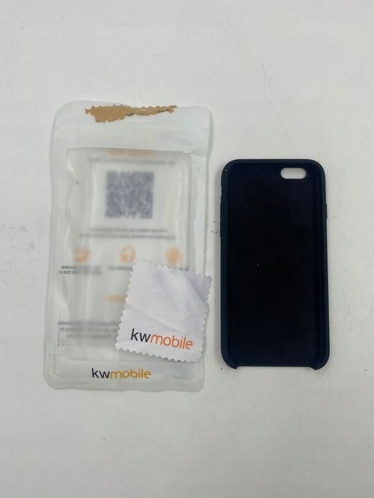 outlet kwmobile etui do apple iphone 6/iphone 6s czarne z silikonu tpu
