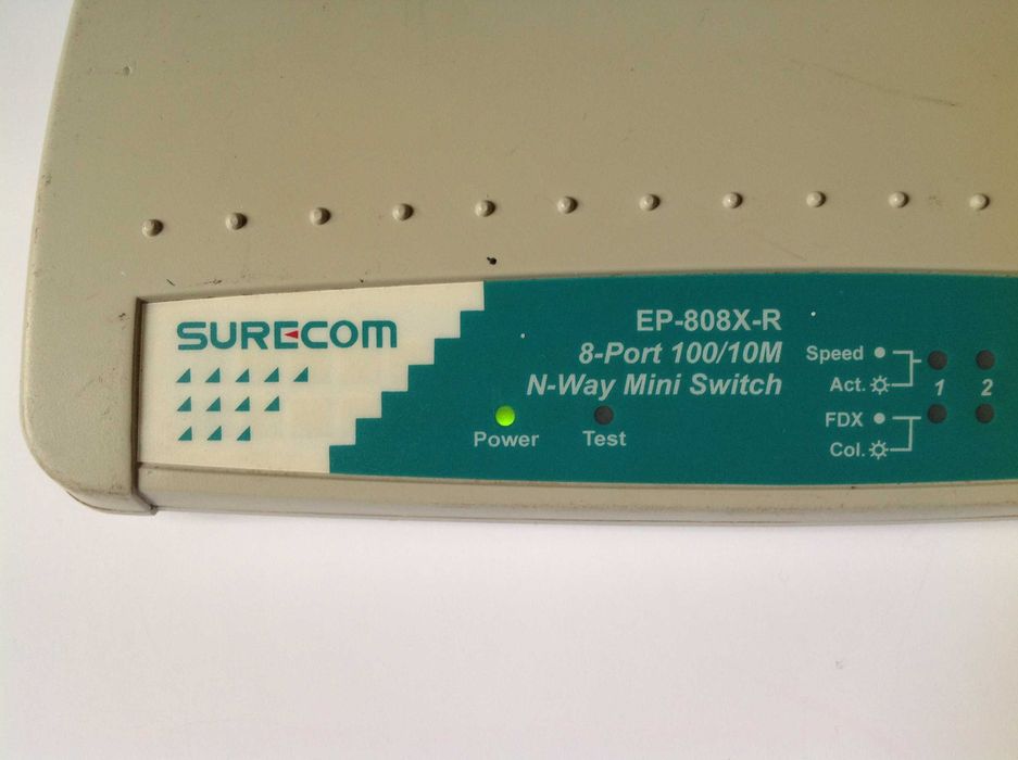 Свитч коммутатор Surecom EP-808X-R/2B состояние – неизвестно 8 портов