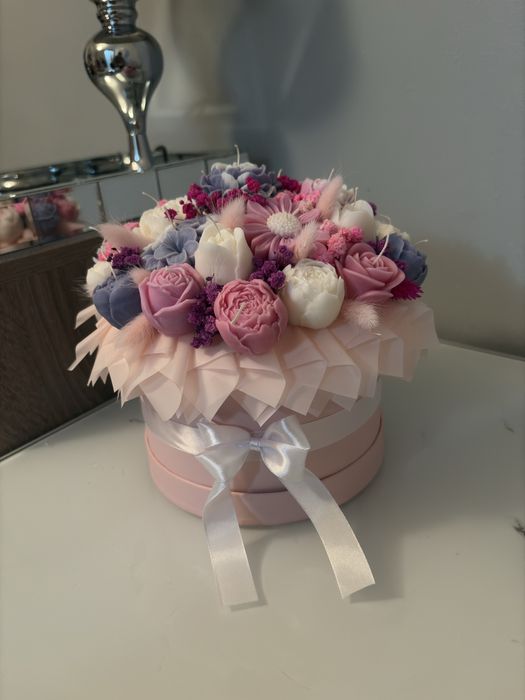 Flower box świece sojowe