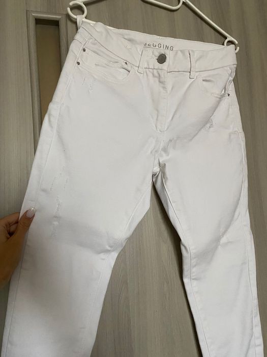Джинсові білі штани