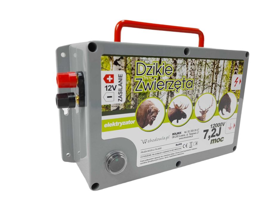 Elektryzator Dzikie Zwierzęta 7,2J pastuch elektryczny
