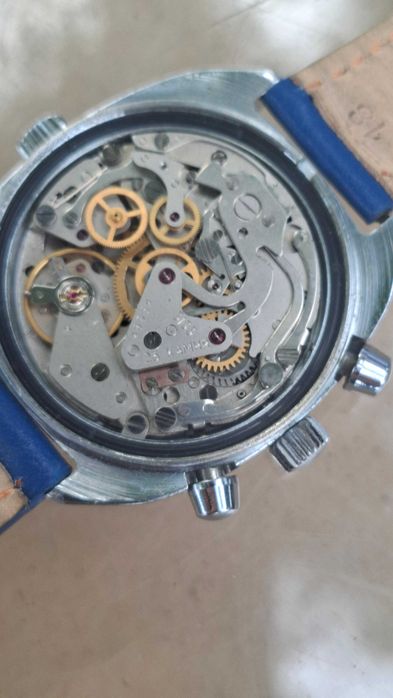 stary zegarek poliot chronogran  strumanski 3133  z datownikiem