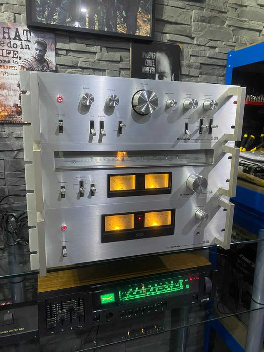 Piękny Zestaw Stereo Vintage Pioneer Końcówka Mocy SM-1500 II Przedwzmacniacz SC--1500 II i Tuner TX-1500 II Mały SPEC Okazyjna Cena Piękny Stan