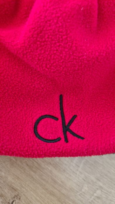 Czapka Calvin Klein. Wind Proof. Dwustronna. Czarna Czerwona