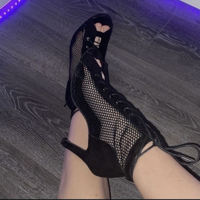 Buty sandaly do high heels rozm 38 nowe siateczka zamsz