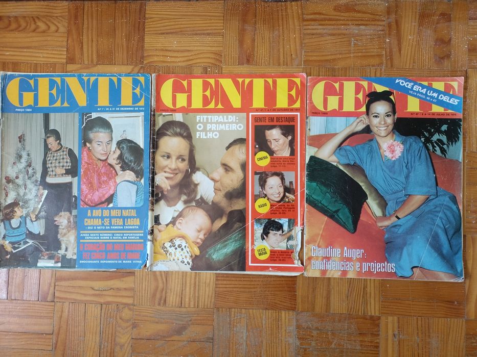 3 edições revista Gente antigas