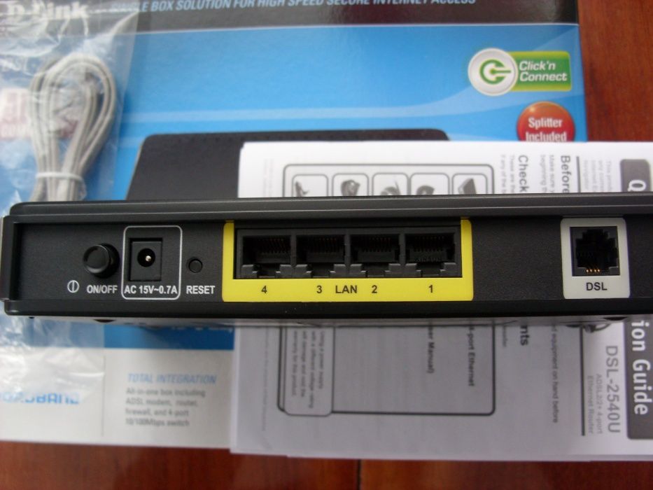 Продам ADSL маршрутизатор D-Link DSL-2540U