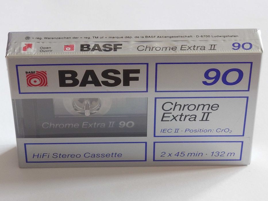 BASF 90 CHROME EXTRA II model na lata 1988/1989 - rynek Europejski