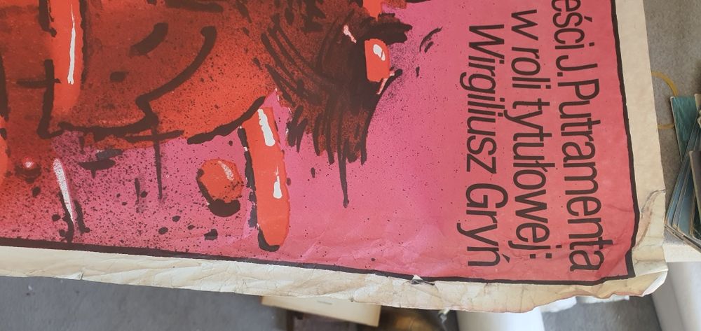Stary plakat filmowy Bołdyn