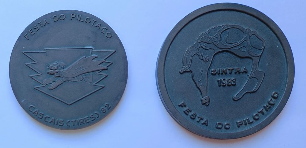 Medalhas de Festa do Pilotaço. Associação Força Aérea Portuguesa. AFAP