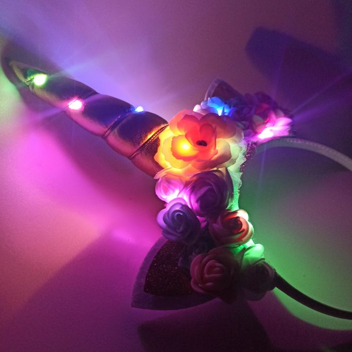 Акція! Дитячий обруч єдинорог світиться одноріг крила единорог крылья