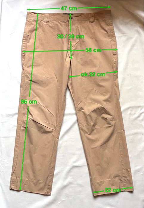 Reserved Vintage Y2K bawełniane chinosy beżowe 100% bawełna XL 42/44
