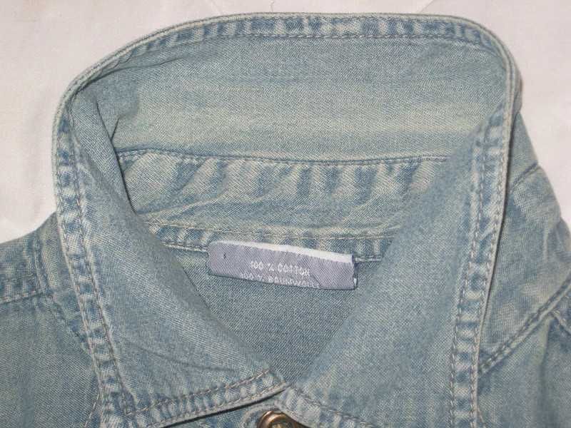 Koszula jeansowa dżinsowa długi rękaw dżins jeans Southern M klata 120