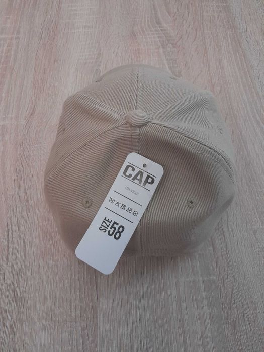 Czapka z daszkiem Authentic, bejsbolówka_beżowa, rozm. 58