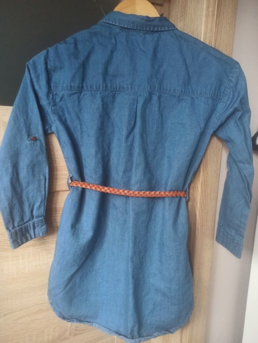 Jeansowa tunika dla dziewczynki r. 140