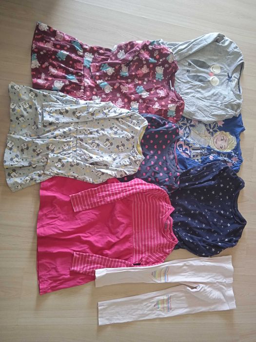 Zestaw sukienki, legginsy 110/116