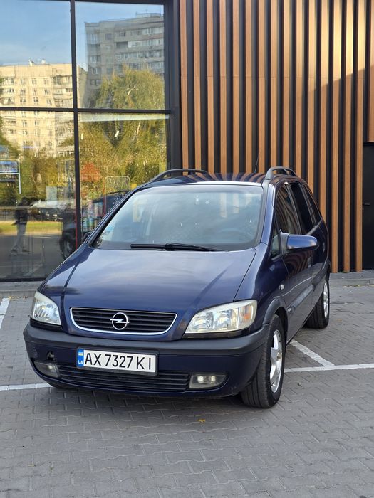 Отличное семейное авто Opel zafira a 1999, 1.8 синий опель зафира 7 мест, шикарный минивен, родной пробег