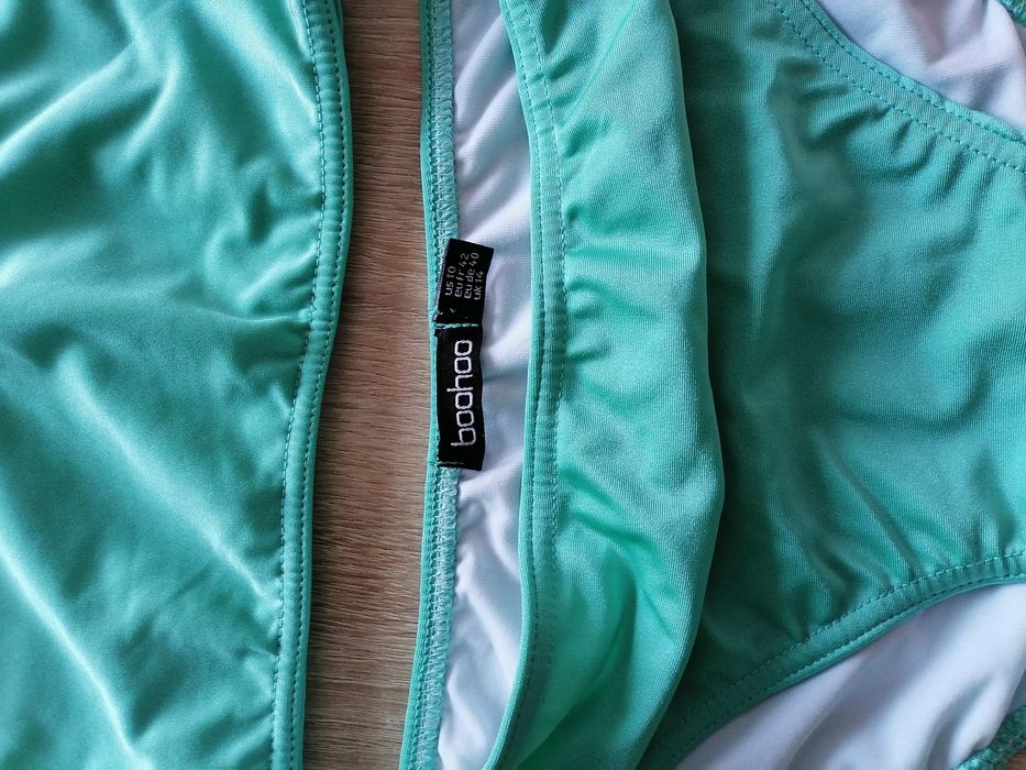 Boohoo strój kąpielowy seledynowy XL