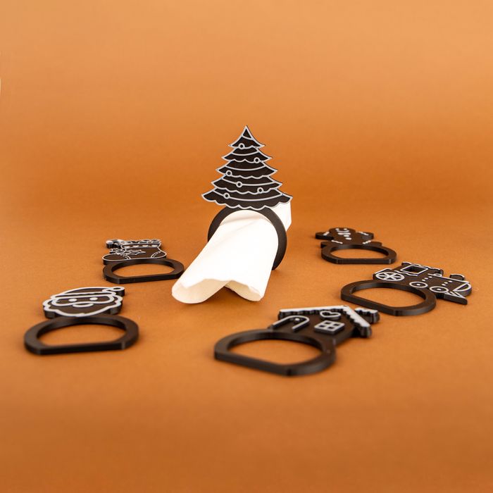 Argolas guardanapos Natal