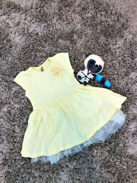 Платье желтое летнее MATALAN, 18-23 мес.