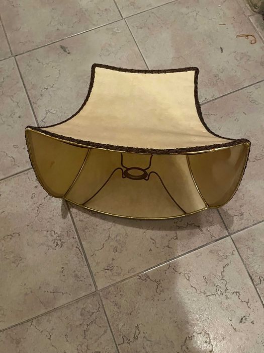 dois abajures vintage creme