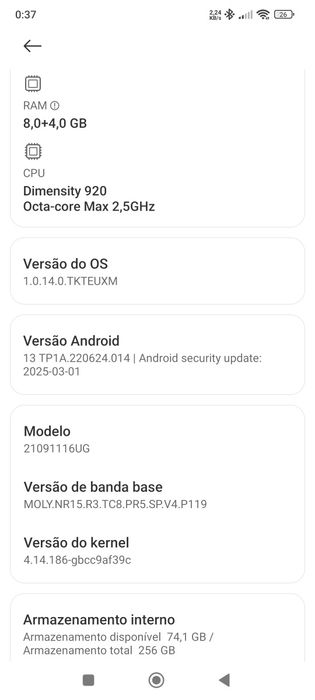 Xiaomi Redmi Note 11 Pro + 5G usado